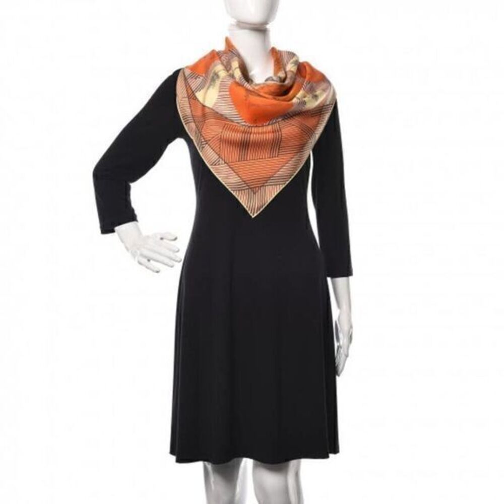 HERMÈS NWT Jeu Des Omnibus Remix Silk Orange Scarf
